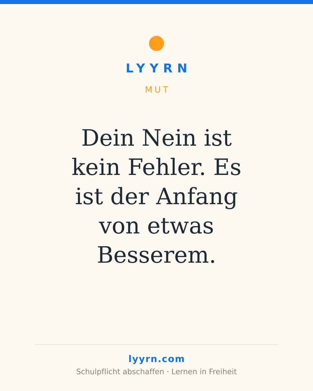 Dein Nein ist kein Fehler. Es ist der Anfang von etwas Besserem.